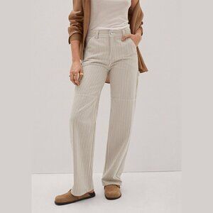 MNG MANGO CARPENTER CARGO JEANS SZ M US 6